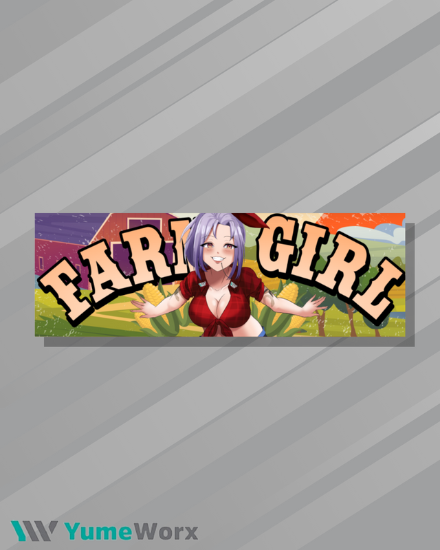 Farm Girl FeFe Slap Sticker (Version 2)